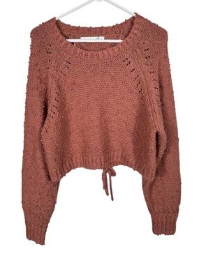 Altar'd State Knit Relaxed Fit Open Back Sweater, Size M